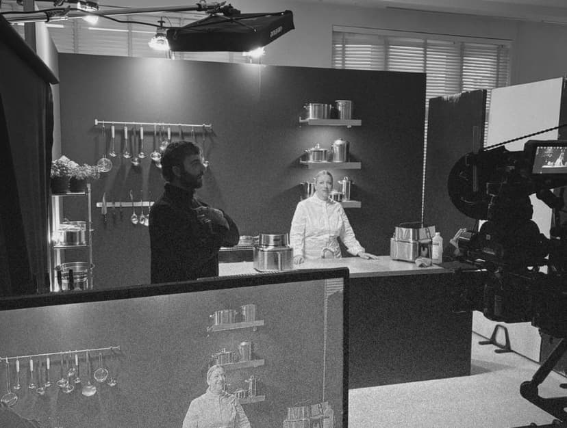 Team von Frischer Film bei einer Imagefilm-Produktion in Hamburg
